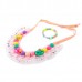 Tiny Closet Pink Necklace Rubber Band